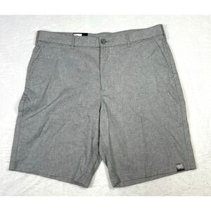 NWT Marc Anthony Shorts Mens Size 38 Gray Slim Fit Stretch Waist Luxury